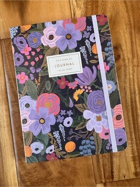 Rifle Paper Co. Lavender Garden Party Floral Journal - Purple w Pen